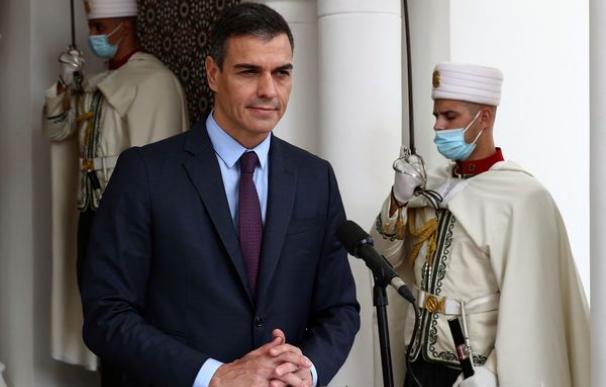 Sánchez, en su última visita a Argelia, en 2020