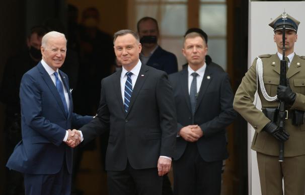 Biden y el presidente de Polonia