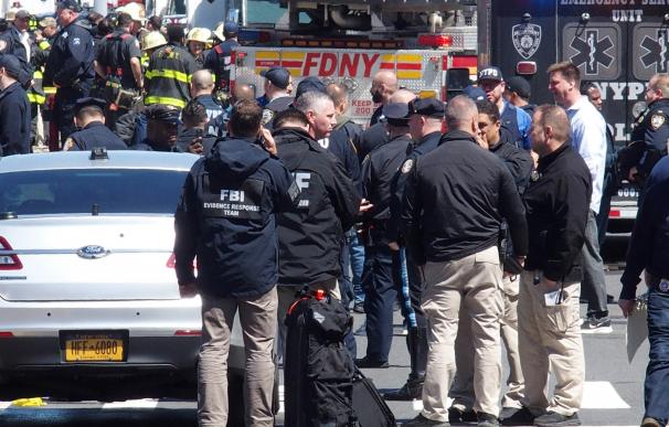 April 12, 2022 New York, Mass shooting on New York City Train. A person dressed in a Neon Green Construction Workers Vest as the train pulled into the station he set off a smoke grenade then proceeded to shoot passengers.16 people injured, 10 shot and 5 in critical condition.