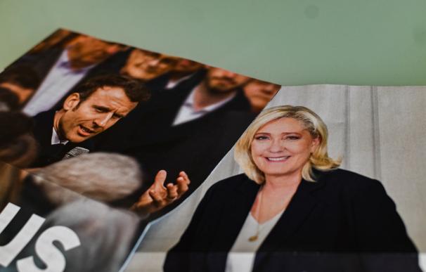 Le Pen y Macron