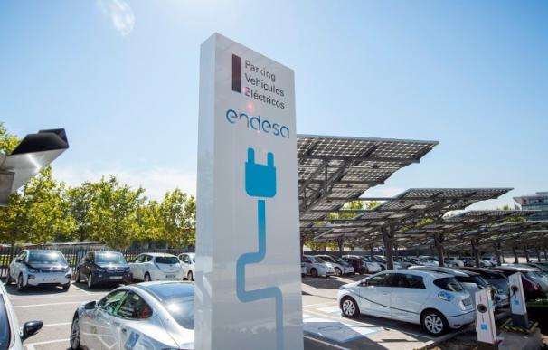 Parking de vehículos eléctricos de la sede de Endesa
