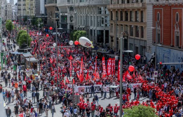 Manifestación Día del Trabajador en Madrid