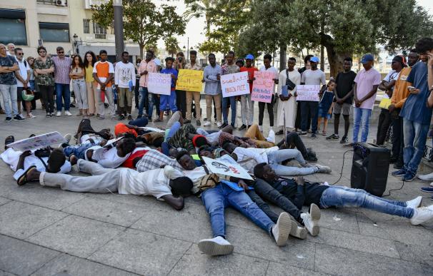 Manifestación contra los migrantes fallecidos en Melilla