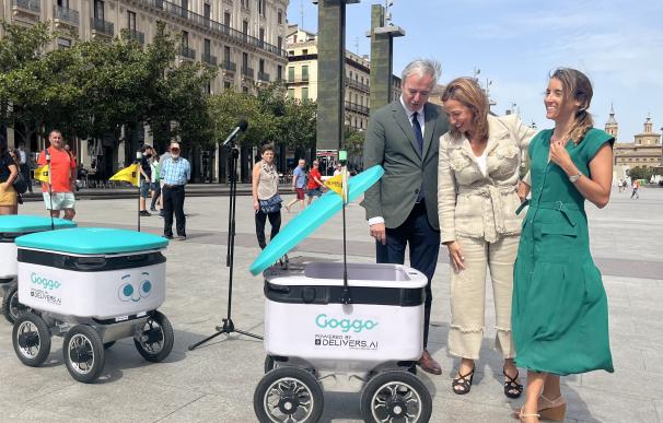 Presentación de los robots autónomos en Zaragoza. EUROPA PRESS 25/7/2022