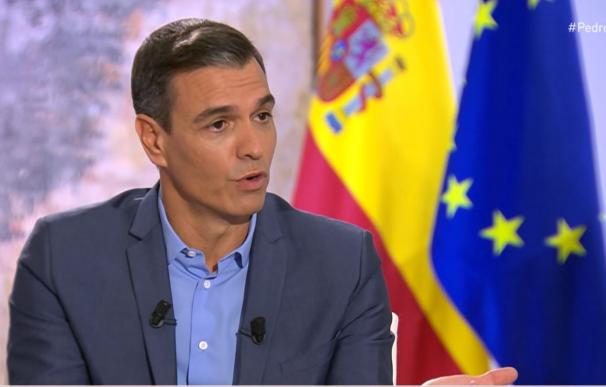 Pedro Sánchez en la entrevista de RTVE, 24 Horas