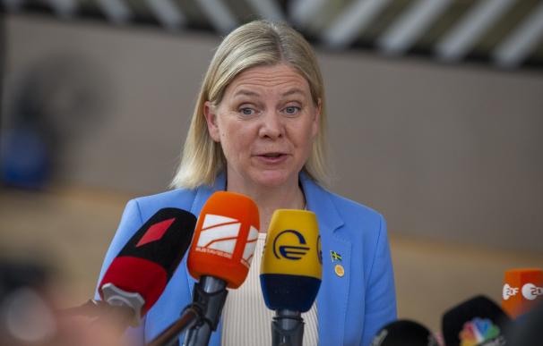 La primera ministra sueca, Magdalena Andersson NICOLAS MAETERLINCK / BELGA PRESS / CONTACTOPHOTO 11/9/2022