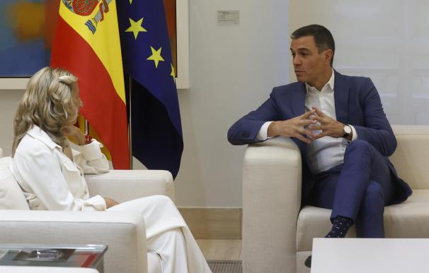 Reunión de Yolanda Díaz y Pedro Sánchez