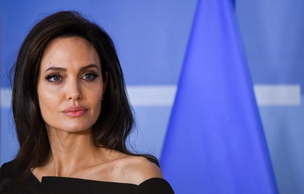 Angelina Jolie en su visita a la OTAN en 2018