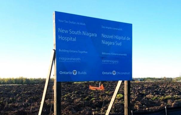 Localización del futuro hospital de Niagara.