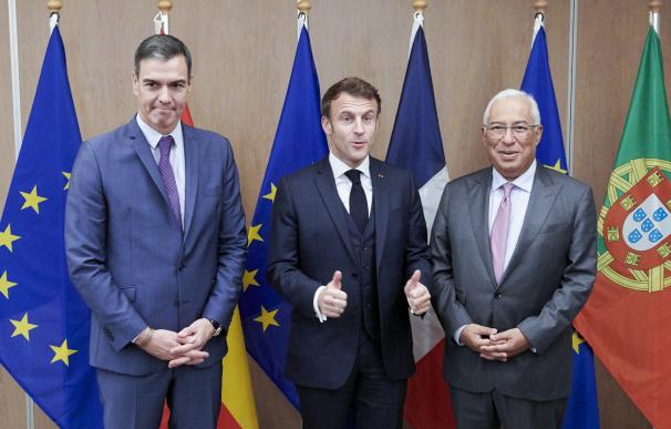 Sánchez, Macron y Costa
