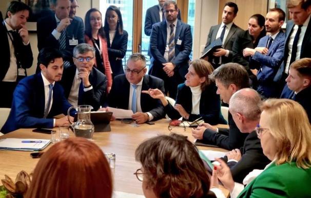 Teresa Riera con los ministros de Energía de la UE