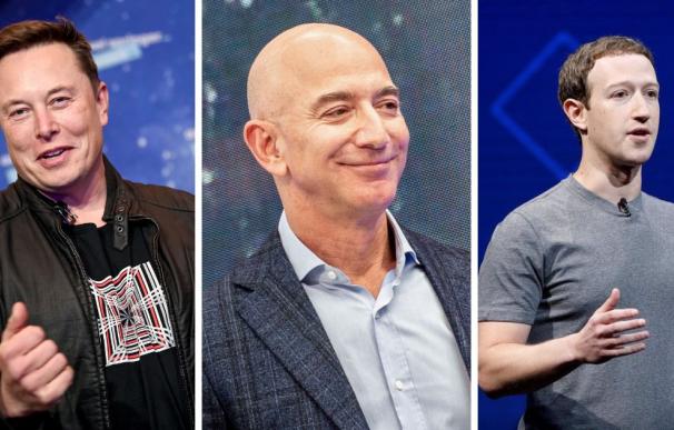 La fortuna de Elon Musk, Jeff Bezos y Mark Zuckerberg peligró en 2022