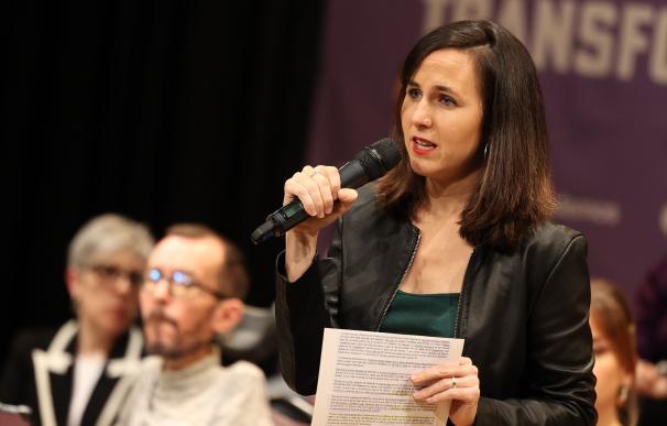La secretaria general de Podemos y ministra de Derechos Sociales y Agenda 2030, Ione Belarra