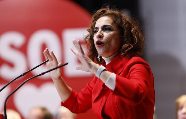 La vicesecretaria general del PSOE y ministra de Hacienda y Función Pública, María Jesús Montero