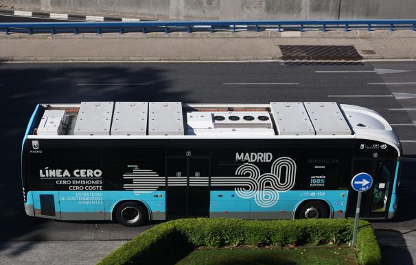 Autobús de las línea cero en Madrid.