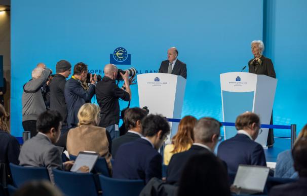 Comparecencia de Guindos y Lagarde el 2 de febrero tras la reunión del BCE.