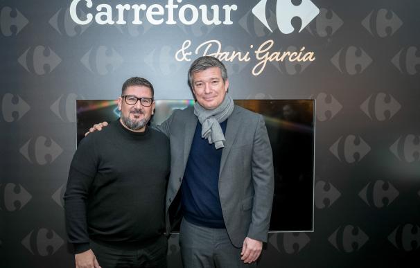 Alexandre de Palmas, CEO de Carrefour España, y el chef Dani García