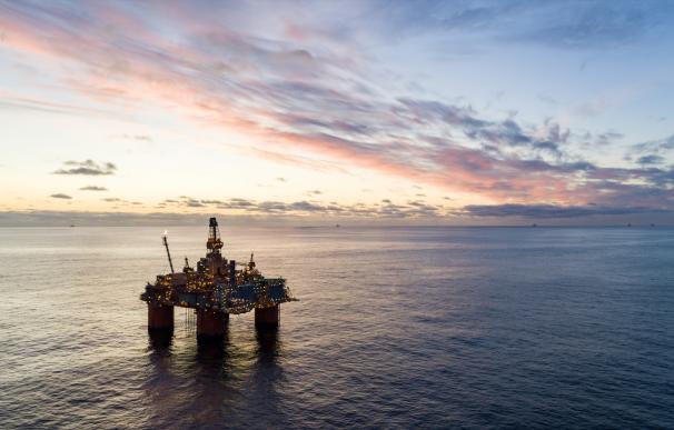 plataforma petrolera en el Mar de Noruega