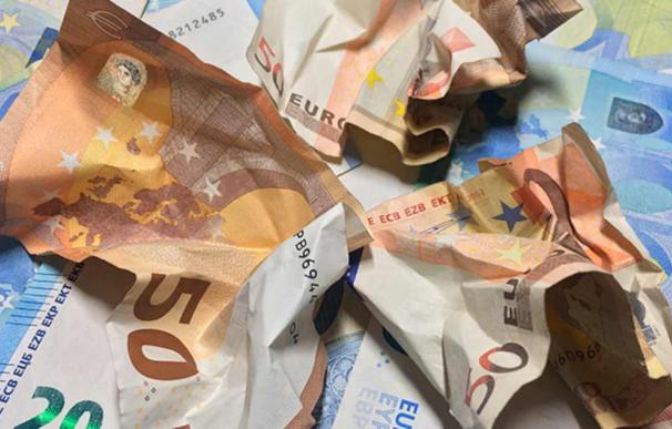 El Banco de España informa sobre cómo cambiar billetes rotos o deteriorados