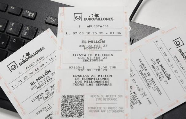 Tickets del Euromillones.