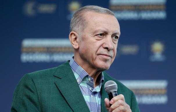 El presidente de Turquía, Recep Tayyip Erdogan, durante un acto de campaña esta semana.