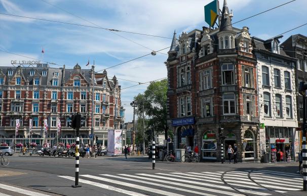 Calles de Ámsterdam, en Países Bajos,
