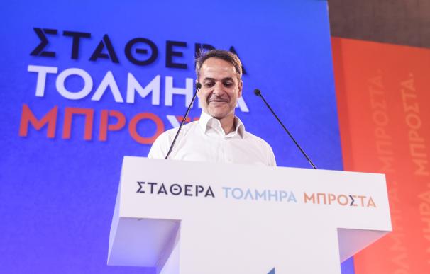 El primer ministro griego y líder de Nueva Democracia, Kyriakos Mitsotakis.