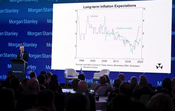 Una presentación a inversores de Morgan Stanley celebrada en Sidney el miércoles.