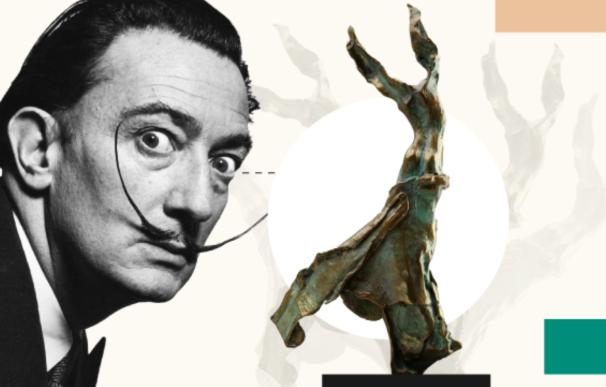 Montaje de Salvador Dalí y la musa de Iduna.