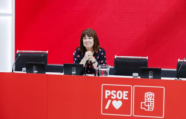La vicepresidenta primera del Senado y presidenta del PSOE, Cristina Narbona