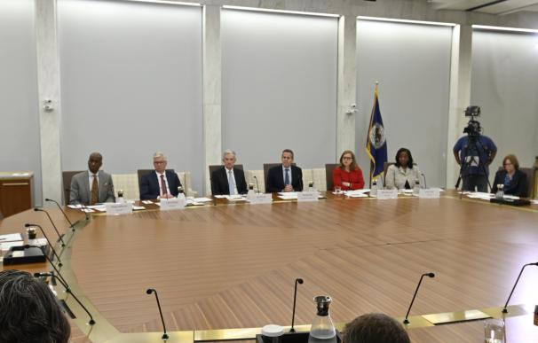 Comité de política monetaria de la Fed en su última reunión.