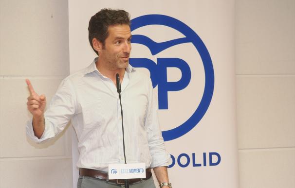 El portavoz de campaña del PP, Borja Semper, durante una acto de campaña en el Hotel Gareus, a 17 de julio de 2023