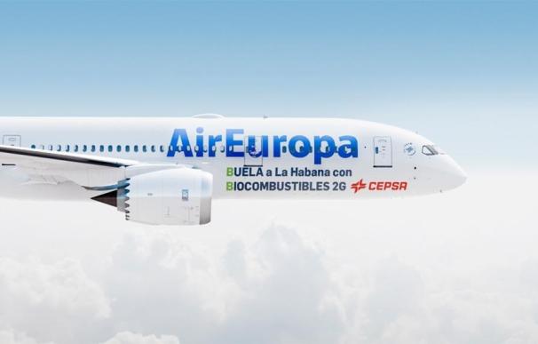 Cepsa suministrará 14,4 toneladas de biocombustibles de aviación a Air Europa