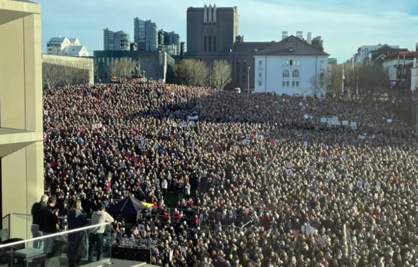 Manifestación Islandia