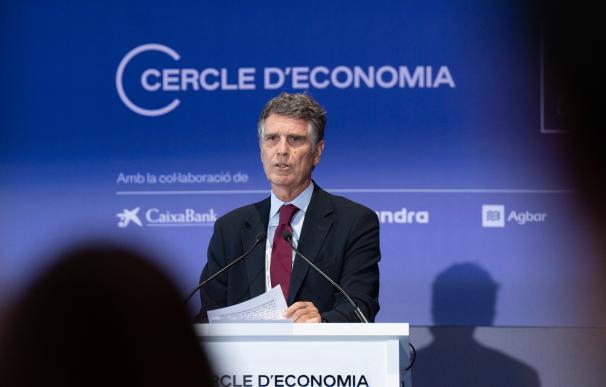 El presidente del Cercle d'Economia, Jaume Guardiola, interviene durante la primera jornada de la 38 reunión del Cercle d’Economia