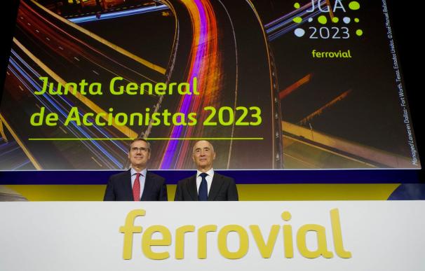 Ignacio Madridejos, consejero delegado de Ferrovial, y Rafael del Pino, presidente.