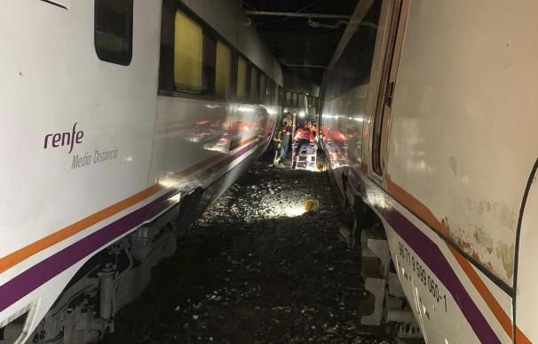 Choque de trenes en Málaga
