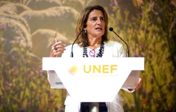 La vicepresidenta tercera del Gobierno en funciones, y ministra para la Transición Ecológica y el Reto Demográfico, Teresa Ribera.