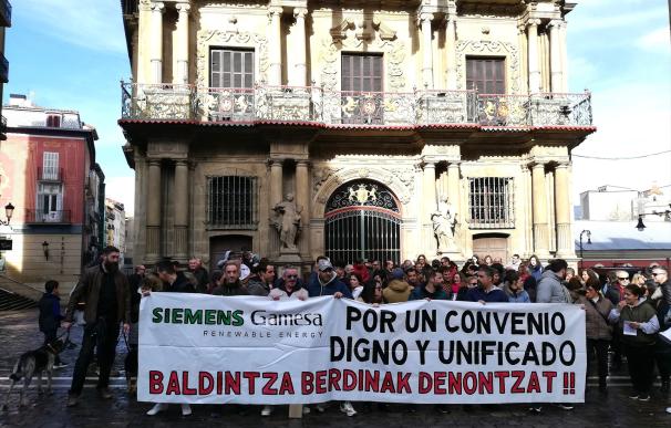 La plantilla de Siemens Gamesa Arazuri convoca una huelga a partir de este lunes