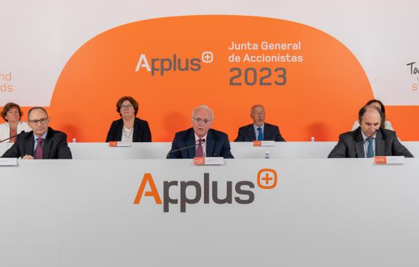 Cúpula de Applus en la pasado Junta de Accionistas de 2023.