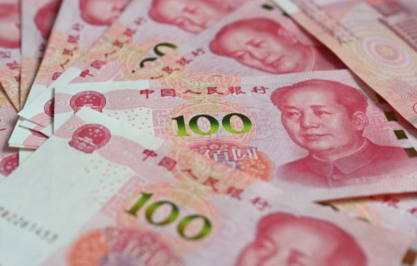 Billetes del yuan chino.