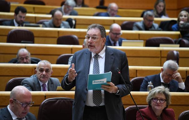 El portavoz de Junts en el Senado, Josep Lluís Cleries