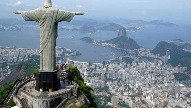 Río de Janeiro, con el Cristo del Corcovado en primer plano.