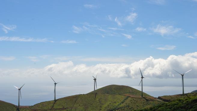Parque eólico de Gorona del Viento en la isla de El Hierro