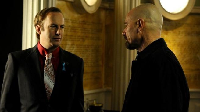 Imagen de 'Breaking Bad', donde se ve a Walter White con el abogado Saul Goodman.