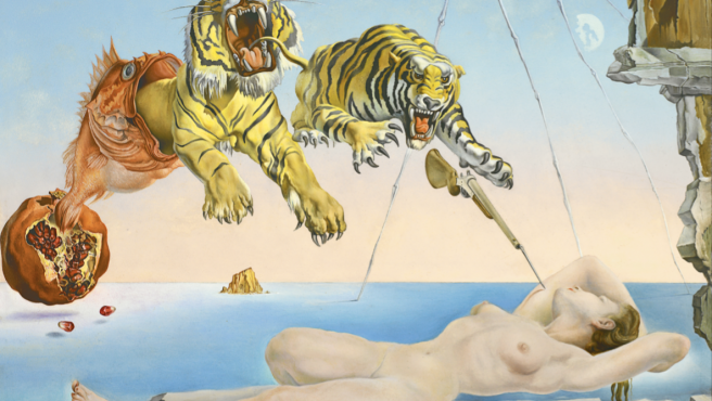 'Sueño causado por el vuelo de una abeja alrededor de una granada un segundo antes del despertar', de Salvador Dalí.