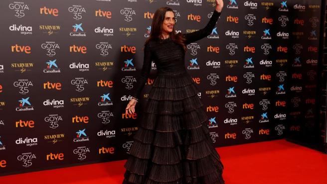 La actriz Ángela Molina, a su llegada a la gala de la 35 edición de los Premios Goya
