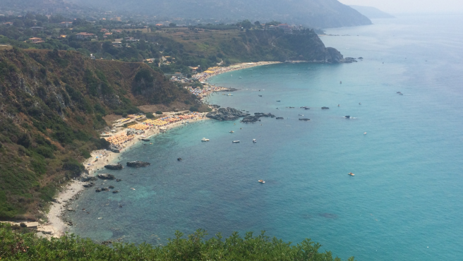 Playas de Cabo Vaticano en Calabria (Italia).
