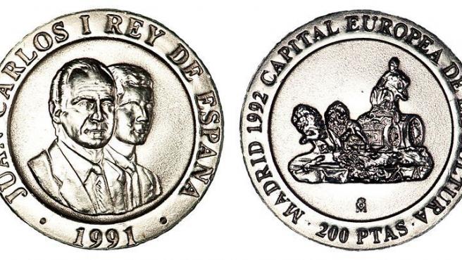 Moneda de 200 Pesetas de 1992 (Modelo 201)