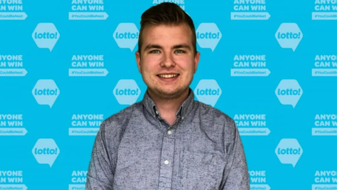 Colton Burwash, ganador de la lotería en Canadá.